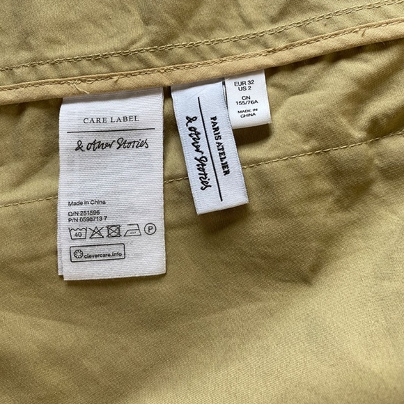 Paris Atelier & Other Stories Short Trench Size 2 - Picture 2 of 5